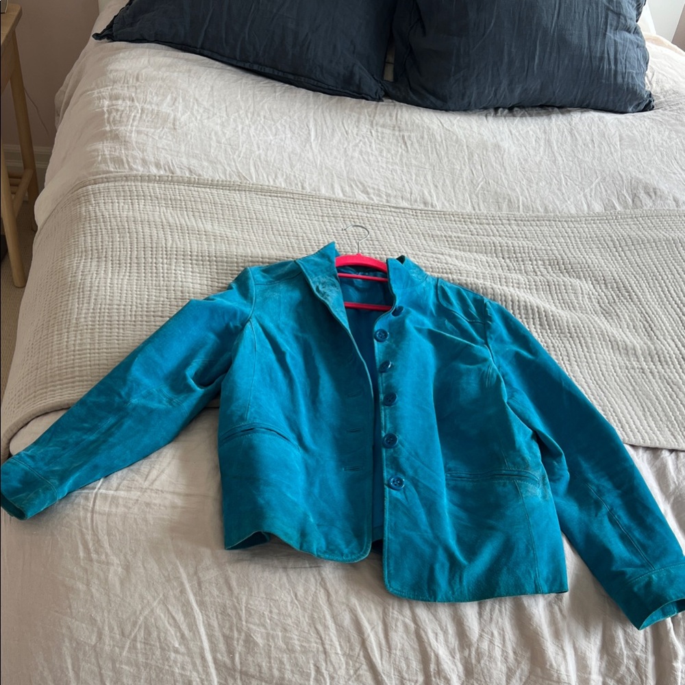Women’s vintage suede Blue Jacket